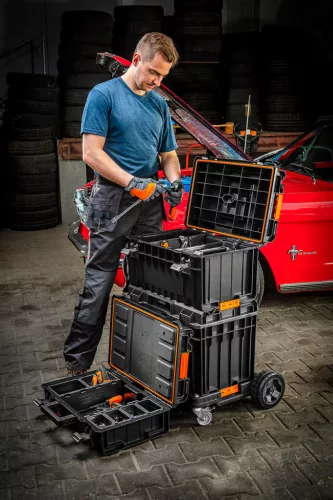 Neo Tools Rakásolható szerszámosláda, szerszámláda szett, System I., (84-255 + 84-256 + 82-257 + 82-258)