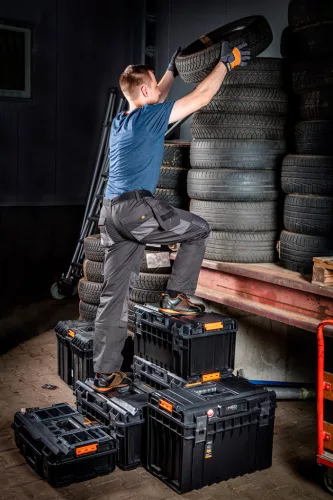 Neo Tools Rakásolható szerszámosláda, szerszámláda szett, System I., (84-255 + 84-256 + 82-257 + 82-258)