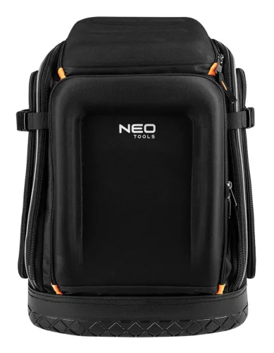 Neo Tools Szerszámos hátizsák, fekete, 20l, erősített 600D poliészter, kívül 7 zseb, belül 19 zseb