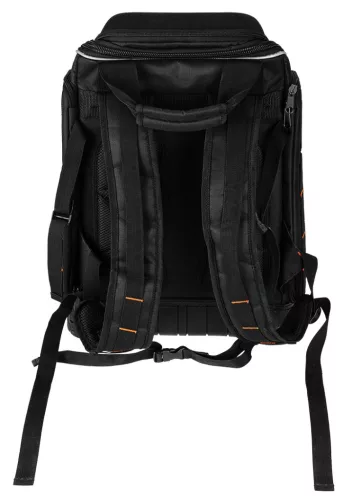 Neo Tools Szerszámos hátizsák, fekete, 20l, erősített 600D poliészter, kívül 7 zseb, belül 19 zseb