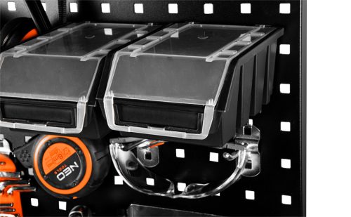 Neo Tools Kis szerszámdoboz tartó kampó szerszámtartó falhoz(84-500, 501), 10x6,5cm