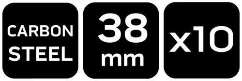 Neo Tools Szerszámtartó klipsz, falra szerelhető, horganyzott acél, átmérő 38mm, 10db