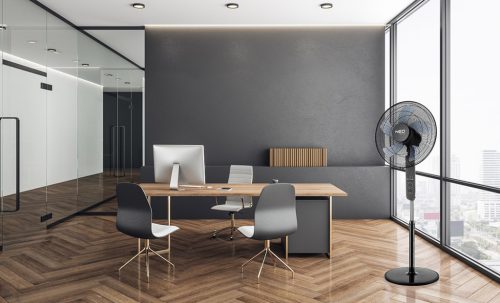 Neo Tools Álló ventilátor 45W, átmérő 40cm, 3 sebességfokozat, forgó, távirányitó, időzités, 3 üzemmód