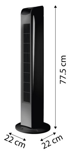 Neo Tools Oszlop ventilátor, 50W, 77cm magas, oszcillátoros, távirányítós