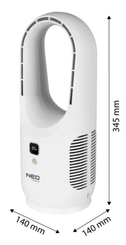 Neo Tools Ventilátor, akkumulátoros, belső-rejtett ventilátorlapátok, 2200mah akku, 3 fokozat, 3-12 óra működési idő