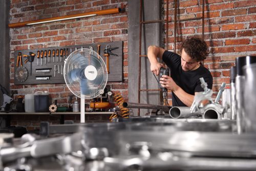 Neo Tools Álló ventilátor 50W, 40cm átmérő, 3 sebesség, oszcillátor