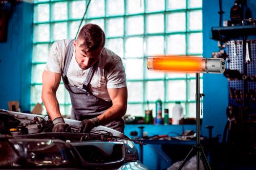 Neo Tools Halogén, infravörös hősugárzó 2000W, IP65, infravörös arany halogén izzó, kül és beltér, fal és menny., 18m2