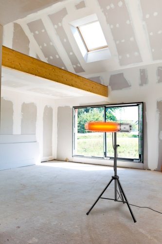 Neo Tools Halogén, infravörös hősugárzó 2000W, IP65, infravörös arany halogén izzó, kül és beltér, fal és menny., 18m2