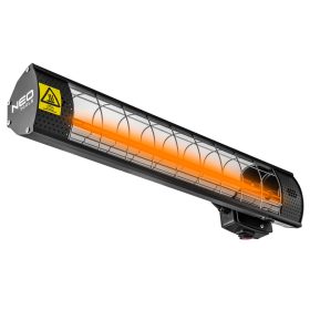   Neo Tools Halogén, infravörös hősugárzó 2000W, IP65, infrav. arany halogén izzó, távir., kül és beltér, fal és menny., 18m2