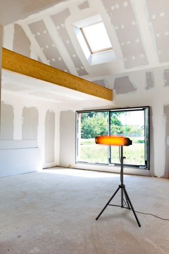 Neo Tools Halogén, infravörös hősugárzó 2000W, IP65, infrav. arany halogén izzó, távir., kül és beltér, fal és menny., 18m2