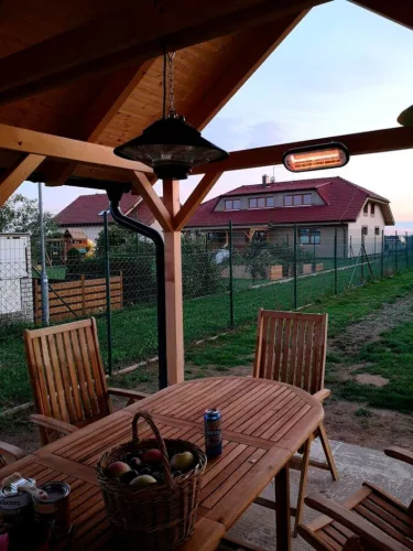 Neo Tools Halogén, infravörös hősugárzó 2000W, IP65, infravörös arany halogén izzó, kül és beltéri, fal és menny., 24m2-ig