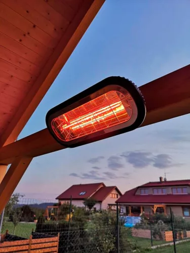 Neo Tools Halogén, infravörös hősugárzó 2000W, IP65, infravörös arany halogén izzó, kül és beltéri, fal és menny., 24m2-ig