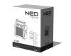 Neo Tools Ipari PTC Elektromos Kerámia Hősugárzó 3 kw, termosztát, levehető fogantyú, borulásvédelem, 210 m3/h