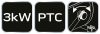 Neo Tools Ipari PTC Elektromos Kerámia Hősugárzó 3 kw, Két fokozat, állítható szög, levehető fogantyú, 280 m3/h