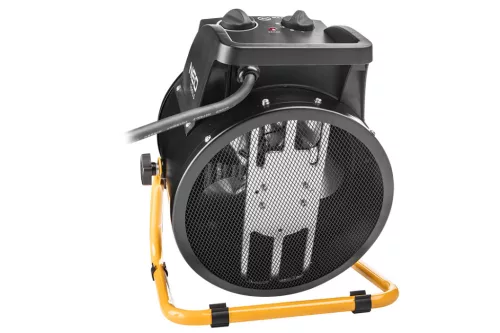 Neo Tools Ipari PTC Elektromos Kerámia Hősugárzó 5 kw, Két fokozat, állítható szög, levehető fogantyú, 588 m3/h