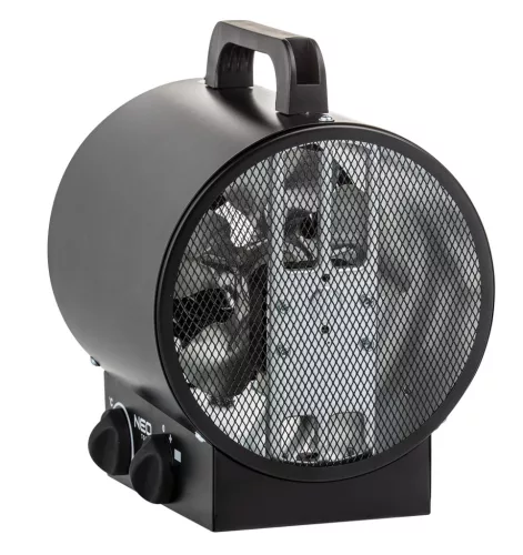 Neo Tools Ipari Elektormos hősugárzó termosztáttal 2kW, ipari, szabadonálló, 253 m3/h