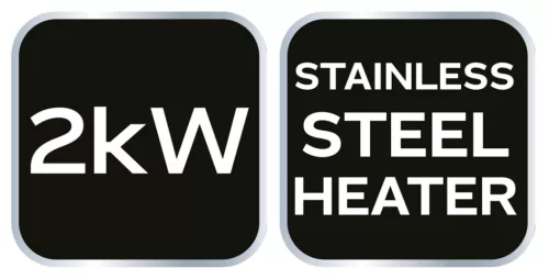 Neo Tools Ipari Elektormos hősugárzó termosztáttal 2kW, ipari, szabadonálló, 253 m3/h