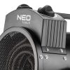 Neo Tools Ipari elektromos hősugárzó 2kW, állíth. üzemmód, IPX4(vizálló), állíth. szög, szabadonálló, 330 m3/h