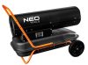 Neo Tools Gázolajos hőlégbefúvó, 30kW, 34l, fogyasztás: 2.8l / h, teljesítmény: 750 m3 / h, kerekekkel