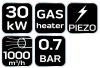 Neo Tools Gázos hőlégbefúvó, propán, 30kW