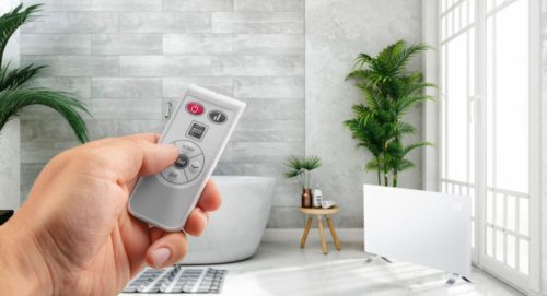 Neo Tools Elektromos fűtőpanel 1500W, IP24, távirányitó, heti időzités, éintőpanel