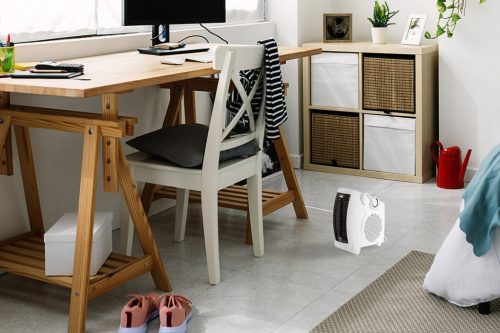 Neo Tools Fűtőventilátor, álló/fekvő, 2 fokozatú, 1000/2000W