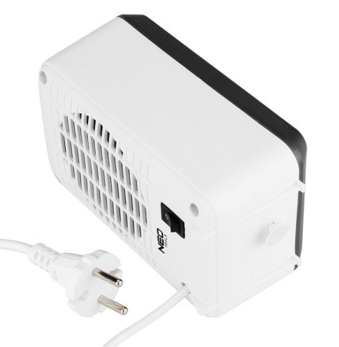 Neo Tools Fűtőventillátor, asztali, 600W, termosztát, hőmérséklet szabályzó