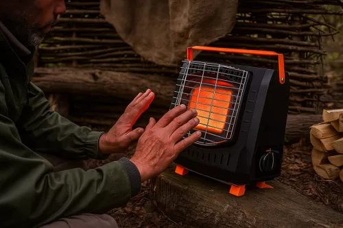 Neo Tools Kemping gázhősugárzó, 227gr-os patronnal működik, 2,2KWh fűtőteljesítmény