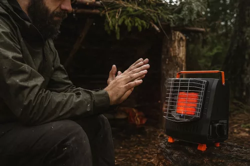 Neo Tools Kemping gázhősugárzó, 227gr-os patronnal működik, 2,2KWh fűtőteljesítmény