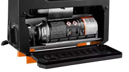 Neo Tools Kemping gázhősugárzó, 227gr-os patronnal működik, 2,2KWh fűtőteljesítmény