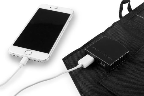 Neo Tools Hordozható napelem, napelemes töltő, 15W, telefon, laptop töltésre, 2db USB csatlakozó