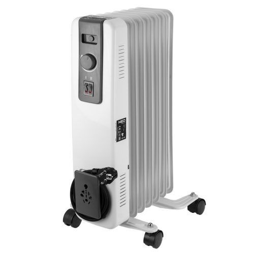 Neo Tools Olajradiátor, 7 bordás, 2 fokozatú, 900/1500W