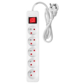 Neo Tools hosszabbító 1,5m 5 d.alj fehér ki/be kapcsolós