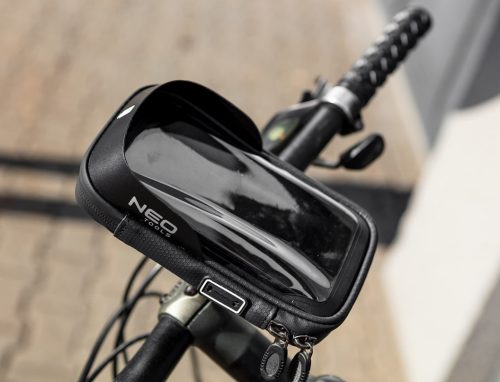 Neo Tools Vízálló kerékpár táska telefontartóval, kormányra