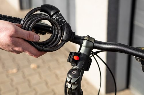 Neo Tools Kerékpárzár, számzáras, 120cm, 12mm, vázra rögzíthető