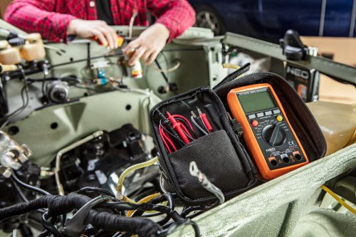 Neo Tools Multiméter Digitális, AC V, DC V, AC A, DC A, Tranziszt., Ellenáll., Hőmér., Dióda, Folyt., Kapac.