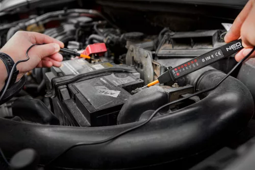 Neo Tools Feszültségvizsgáló, fázisceruza, 8az1ben,  AC/DC 6-380V