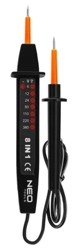 Neo Tools Feszültségvizsgáló, fázisceruza, 8az1ben,  AC/DC 6-380V