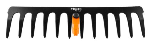 Neo Tools Gereblye, 12 fogú, acél, 350mm, Neo Click System