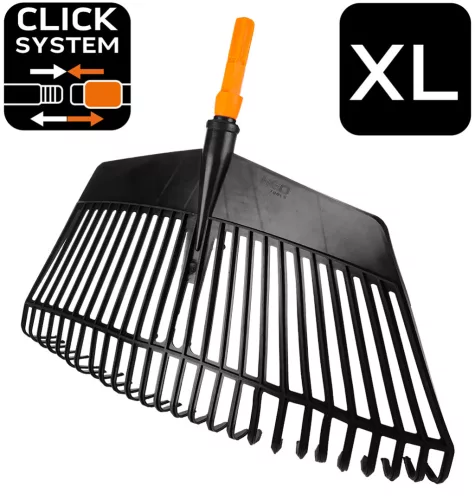 Neo Tools Gereblye, 26 fogú, 370mm, műanyag, Neo Click System