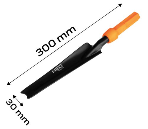 Neo Tools Ültető lapát, 300x30mm, acél, Neo Click System