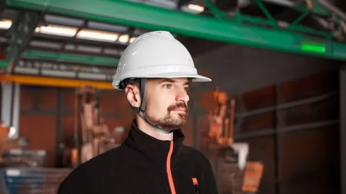 Neo Tools Védősisak állszíjjal, fehér