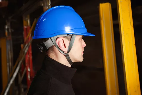 Neo Tools Védősisak állszíjjal, kék