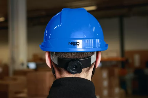 Neo Tools Védősisak állszíjjal, kék