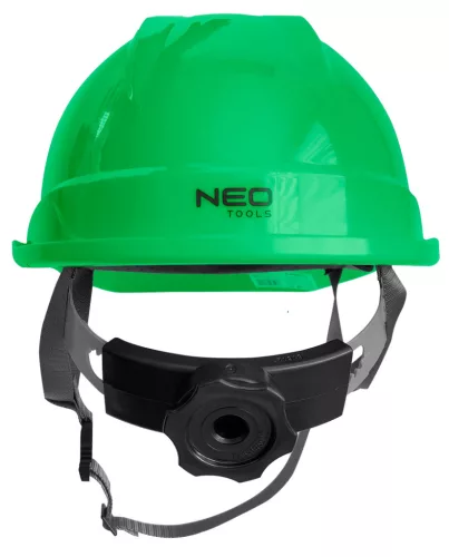 Neo Tools Védősisak állszíjjal, zöld