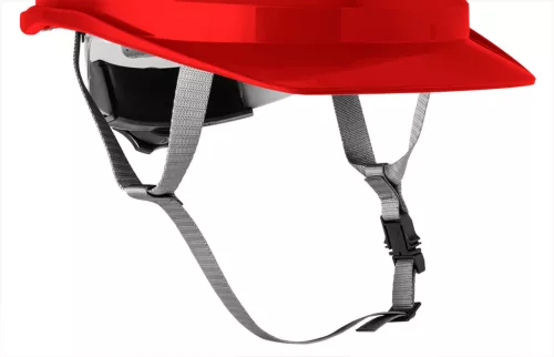 Neo Tools Védősisak állszíjjal, piros