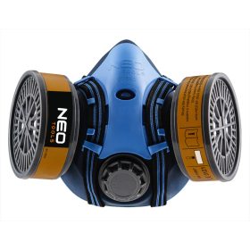   Neo Tools Szilikon félmaszk készlet, 2db szűrővel, A1, szerves gázok ellen
