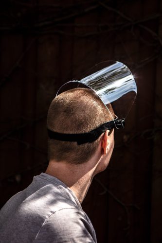 Neo Tools Arcvédő, 1mm, cserélhető plexivel