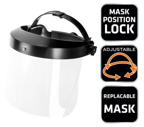 Neo Tools Arcvédő pajzs, 1mm, cserélhető pajzs, polikarbonát