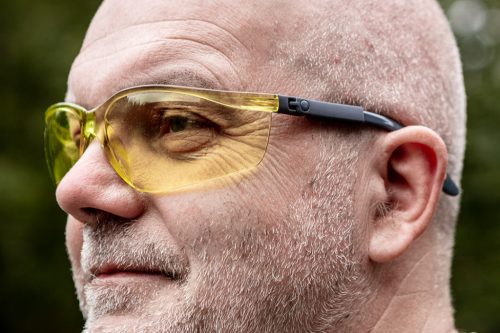 Neo Tools Védőszemüveg, polikarbonát, sárga lencse, állítható keret